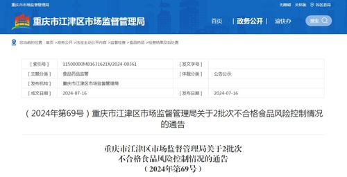 江津區(qū)市場監(jiān)管局通報(bào)2批次不合格食品風(fēng)險(xiǎn)控制情況及美甲店會(huì)員管理軟件監(jiān)管提示