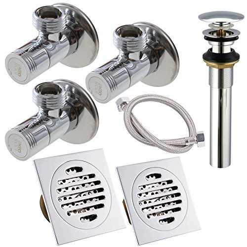 參加4月25 30號(hào)指定產(chǎn)品九五折活動(dòng) enzorodi 德國安住 衛(wèi)生間配件包 含角閥 軟管 地漏 去水器 適用一套衛(wèi)生間 erdt082cp